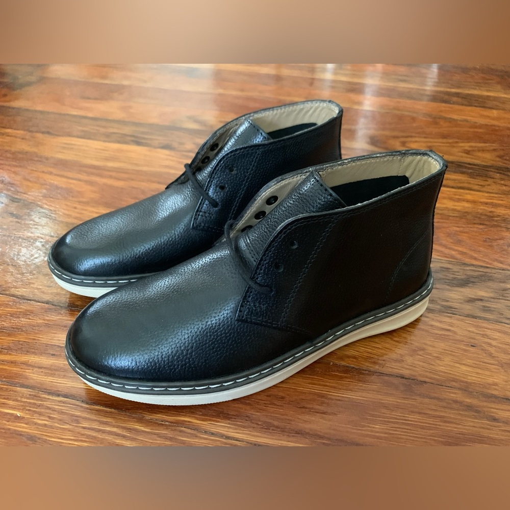Johnston & Murphy Black Kids Dress Shoes
